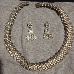 Matching necklace and earring set